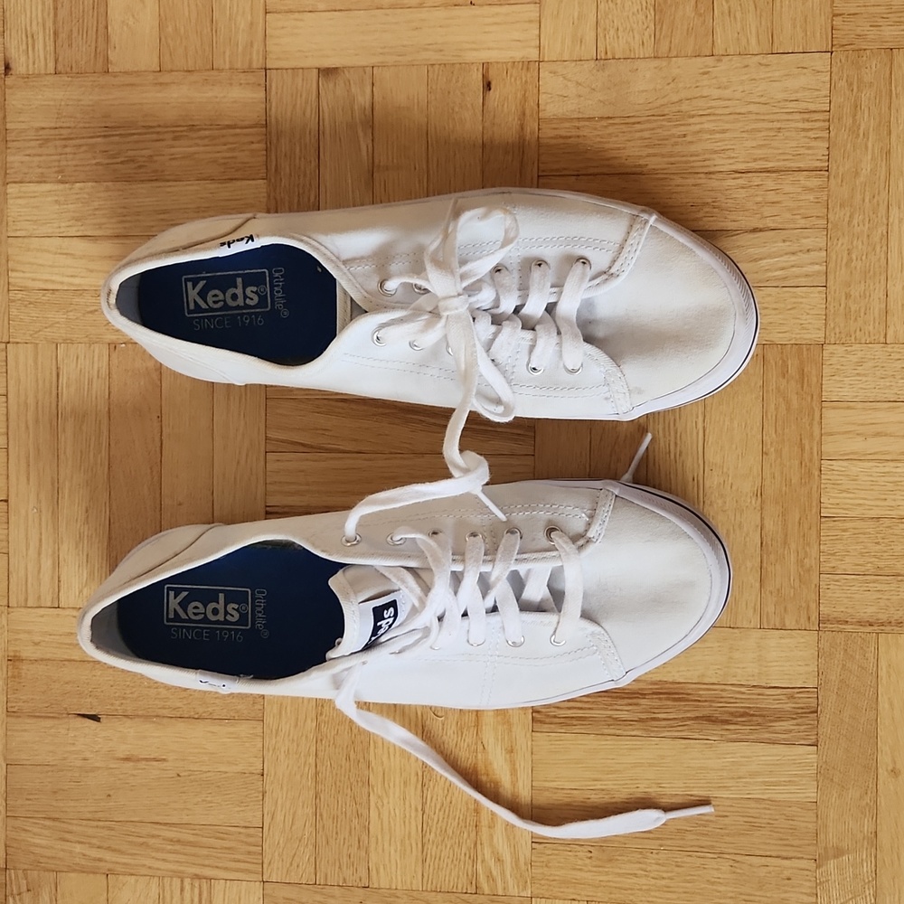 White Keds Shoes size 9